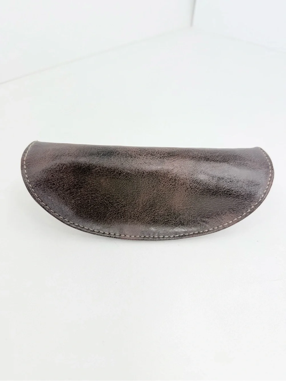 Fossil Dark Brown Soft Leather Glasses Sunglasses Case - Picture 4 of 10